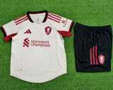 2025/26 LFC Away White Kids Player Version Kids Jersey 球员版童装