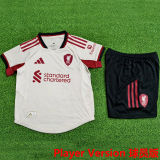2025/26 LFC Away White Kids Player Version Kids Jersey 球员版童装