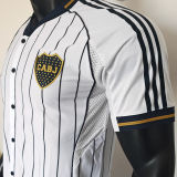 2025/26 Boca White Baseball Player Version T-Shirt  硅胶版