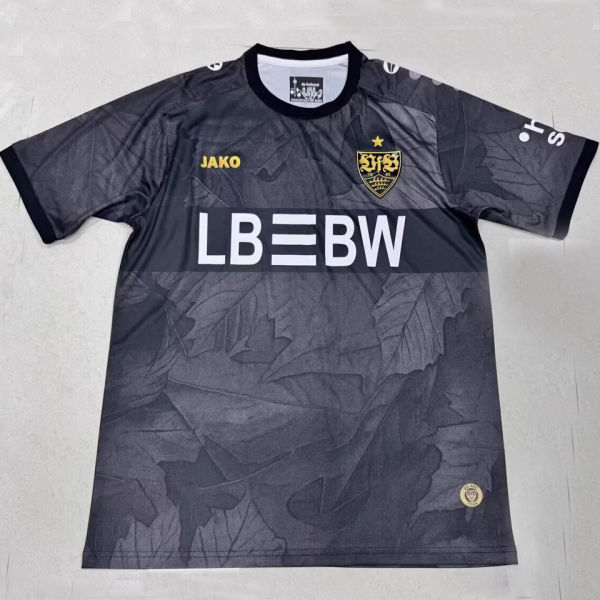 2025/26 VFB Stuttgart Third Black Fans Soccer Jersey