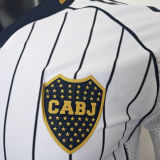 2025/26 Boca White Baseball Player Version T-Shirt  硅胶版