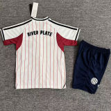 2025/26 River Plate White Baseball Kids T-Shirt