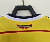 2014 Colombia Home Yellow Retro Soccer Jersey（Wearing small lettering on the chest）胸前印有小字