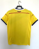 2014 Colombia Home Yellow Retro Soccer Jersey（Wearing small lettering on the chest）胸前印有小字