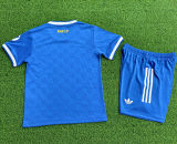 2025/26 RM Third Blue Player Version Kids Soccer Jersey 球员版童装