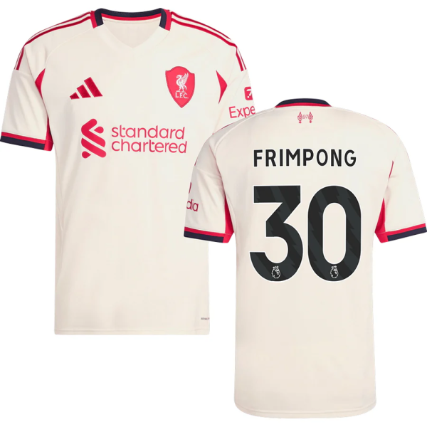 FRIMPONG #30 LFC 1:1 Away Fans Jersey 2025/26 (League Font 联赛字体 )