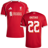 EKITIKE #22 LFC 1:1 Home Red Fans Jersey 2025/26 (UCL Font 欧冠字体 )