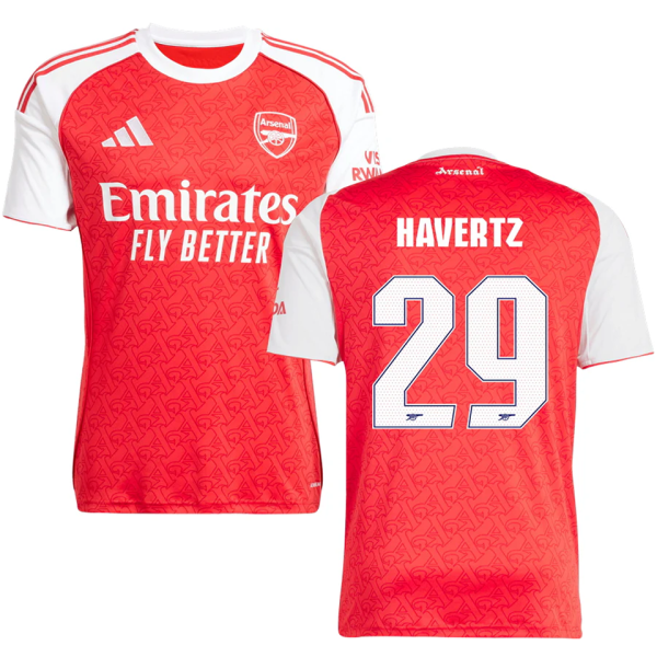 HAVERTZ #29 ARS 1:1 Quality Home Red Fans Soccer Jersey 2025/26 (UCL Font 欧冠字体 )