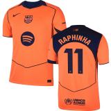 RAPHINHA # 11 BA 1:1 Quality Third Fans Soccer Jersey 2025/26 (LaLiga Font 西甲字体 有号下广告)