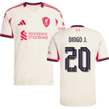 DIOGO J.  #20 LFC 1:1 Away Fans Jersey 2025/26 (UCL Font 欧冠字体 )