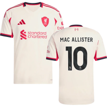MAC ALLISTER #10 LFC 1:1 Away Fans Jersey 2025/26 (League Font 联赛字体 )