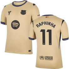RAPHINHA # 11 BA 1:1 Quality Away Fans Soccer Jersey 2025/26 (LaLiga Font 西甲字体 有号下广告)