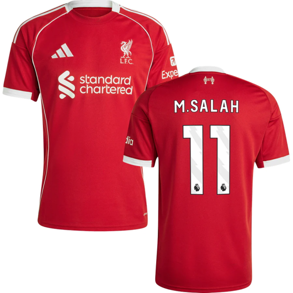 M.SALAH #11 LFC 1:1 Home Red Fans Jersey 2025/26 (League Font 联赛字体 )