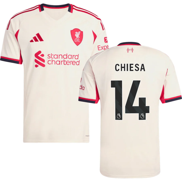 CHIESA #14 LFC 1:1 Away Fans Jersey 2025/26 (League Font 联赛字体 )