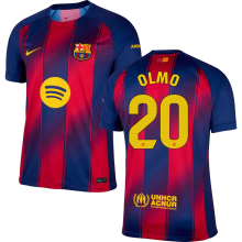 OLMO # 20 BA 1:1 Quality Home Fans Soccer Jersey 2025/26  (LaLiga Font 西甲字体 有号下广告)