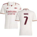 SAKA #7 ARS 1:1 Quality Third Fans Soccer Jersey 2025/26 (UCL Font 欧冠字体 )