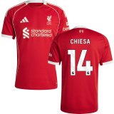 CHIESA #14 LFC 1:1 Home Red Fans Jersey 2025/26 (League Font 联赛字体 )