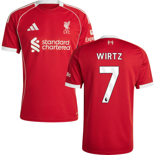 WIRTZ #7 LFC 1:1 Home Red Fans Jersey 2025/26 (League Font 联赛字体 )