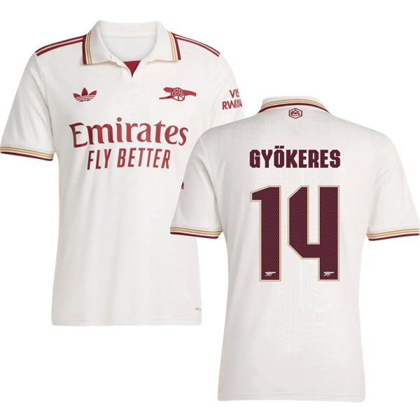 GYÖKERES #14 ARS 1:1 Quality Third Fans Soccer Jersey 2025/26 (UCL Font 欧冠字体 )