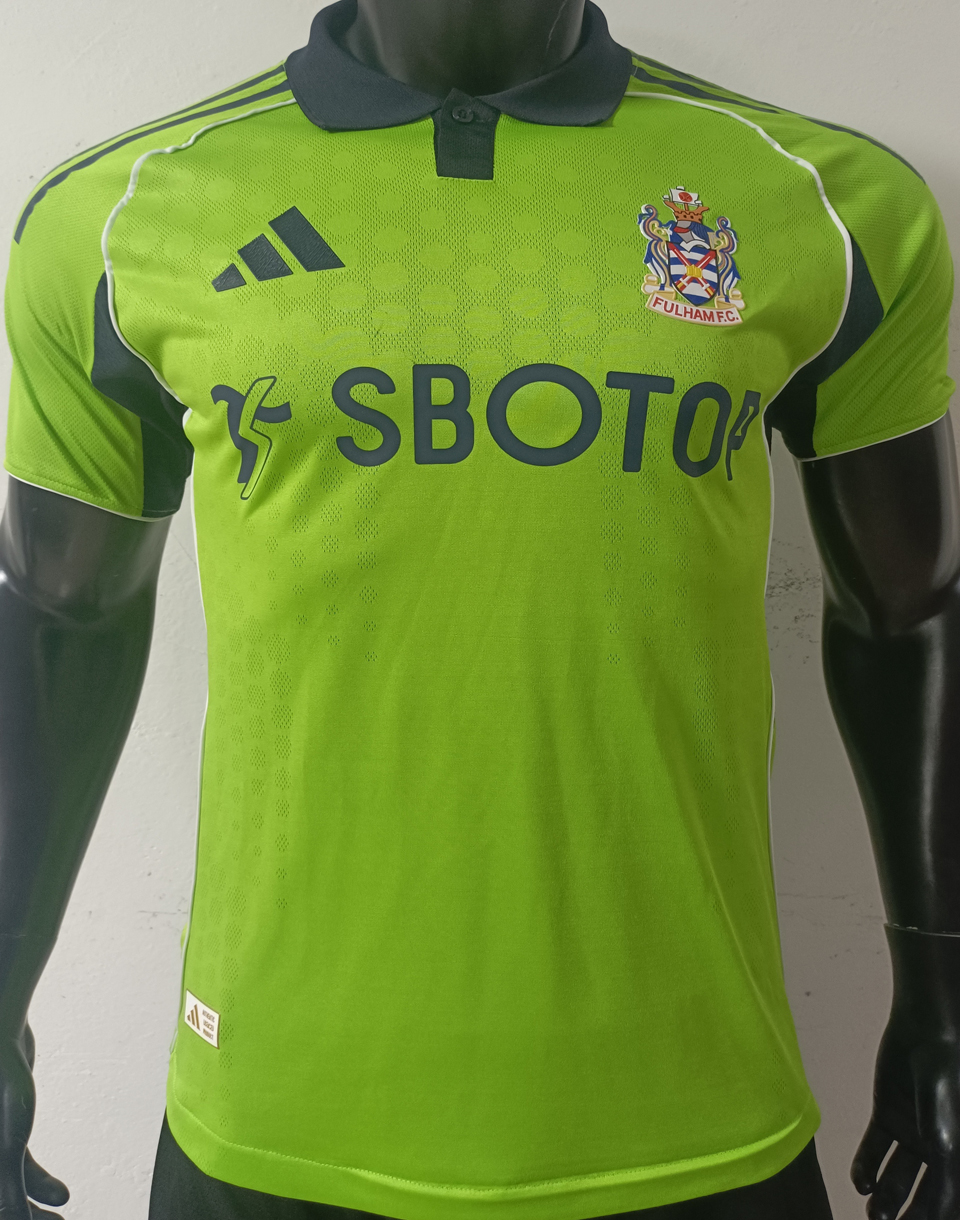 2025/26 Fulham Visitante Green Versión Jugador