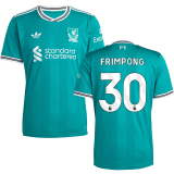 FRIMPONG #30  LFC 1:1 Quality Third Green Fans Soccer Jersey 2025/26 (League Font 联赛字体 )