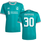 FRIMPONG #30 LFC 1:1 Quality Third Green Fans Soccer Jersey 2025/26 (UCL Font 欧冠字体 )