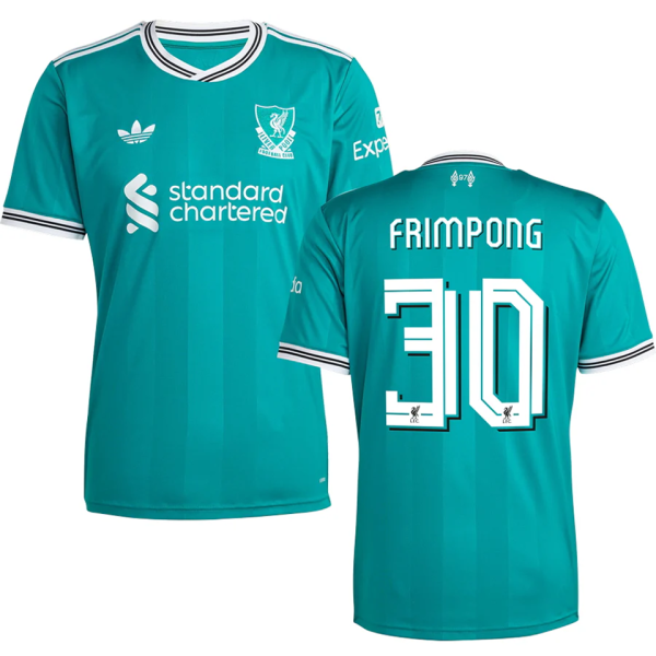 FRIMPONG #30 LFC 1:1 Quality Third Green Fans Soccer Jersey 2025/26 (UCL Font 欧冠字体 )