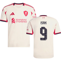 ISAK #9 LFC 1:1 Away Fans Jersey 2025/26 (UCL Font 欧冠字体 )