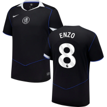 ENZO #8 CFC Third Black Fans Soccer Jersey 2025/26 (League Font 联赛字体 )