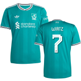 WIRTZ #7 LFC 1:1 Quality Third Green Fans Soccer Jersey 2025/26 (UCL Font 欧冠字体 )