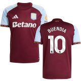 BUENDIA #10 Aston Villa Home Fans Soccer Jersey 2025/26 (League Font 联赛字体 )