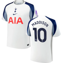 MADDISON #10 TH FC 1:1 Quality Home White Fans Soccer Jersey 2025/26 (League Font 联赛字体 )