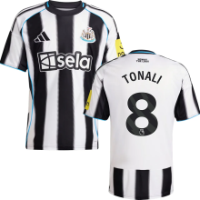 TONALI #8 Newcastle 1:1 Quality Home Fans Soccer Jersey 2025/26 (League Font 联赛字体 )