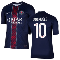 O. Dembélé #10 PSG 1:1 Quality Home Fans Soccer Jersey 2025/26 (League Font 联赛字体 )