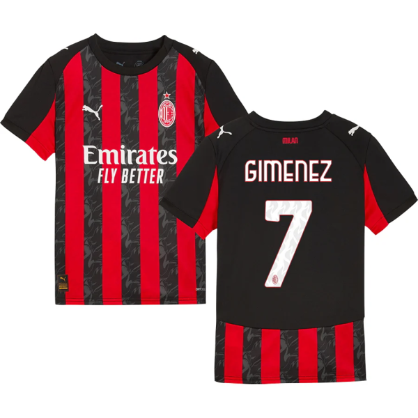 GIMENEZ #7 AC Milan 1:1 Quality Home Fans Soccer Jersey 2025/26