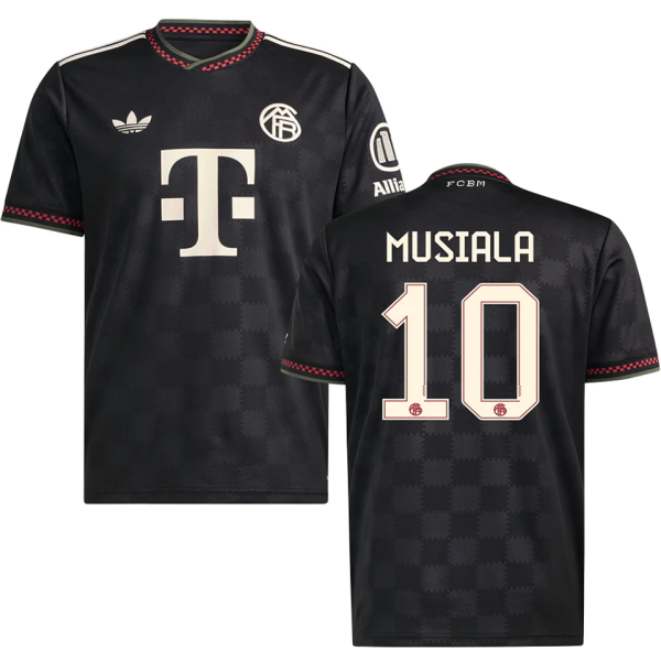 MUSIALA #10 BFC 1:1 Quality Third Black Fans Soccer Jersey 2025/26