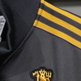 2025/26 M Utd Black Retro style Jacket Tracksuit