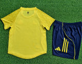 2025/26 Al Nassr Home Yellow Player Version Kids Soccer Jersey 球员版童装