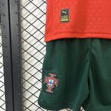 2025/26 Portuga Home Red Kids Soccer Jersey