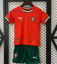 2025/26 Portuga Home Red Kids Soccer Jersey