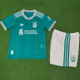 2025/26 LFC Third Green Kids Player Version Kids Soccer Jersey 球员版童装