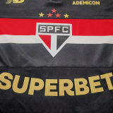 2025/26 Sao Paulo Third Black Fans Soccer Jersey