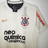 2012 Corinthians Home White Retro Soccer Jersey