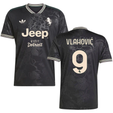 Vlahović #9 JUV 1:1 Quality Third Fans Soccer Jersey 2025/26 带胸前新广告