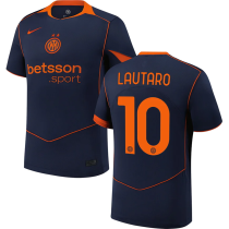 LAUTARO #10 In Milan Third Fans Soccer Jersey 2025/26