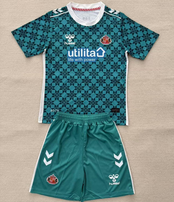 2025/26 Sunderland Goalkeeper Kids Soccer Jersey