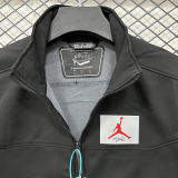 2026/27 Jordan Flight Black Outdoor Jacket # 立领RK907 不带帽
