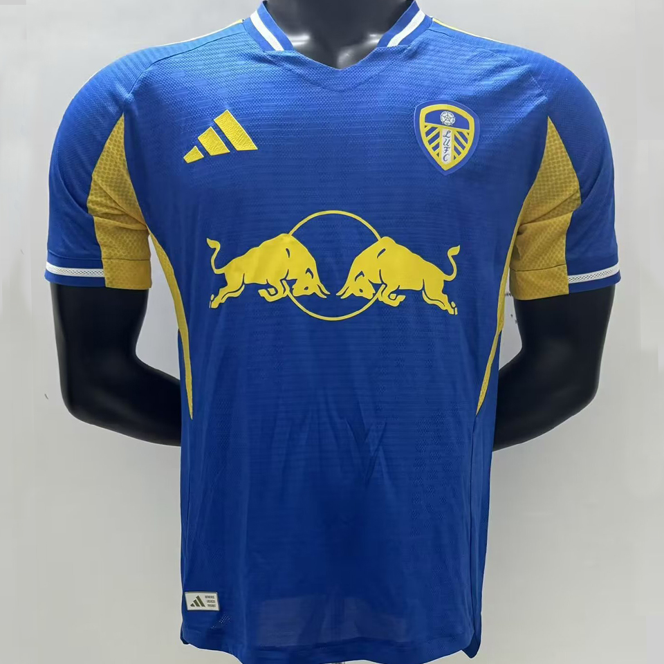 2025/26 Leeds United Visitante Blue Versión Jugador