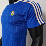 2025/26 RM Blue Retro Style Player Version Soccer Jersey