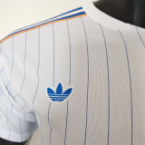 2025/26 RM White Retro Style Player Version Soccer Jersey